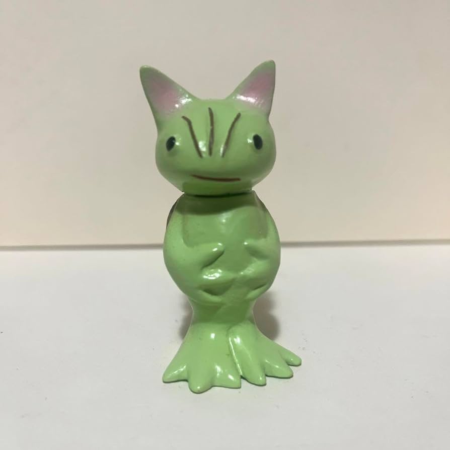 Amazon.co.jp: ビリケン商会製 ネコカッパ ソフビ フィギュア 逆柱い