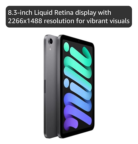 Amazon.com : Apple 2021 8.3-inch iPad Mini 6, Wi-Fi, 256GB, Space