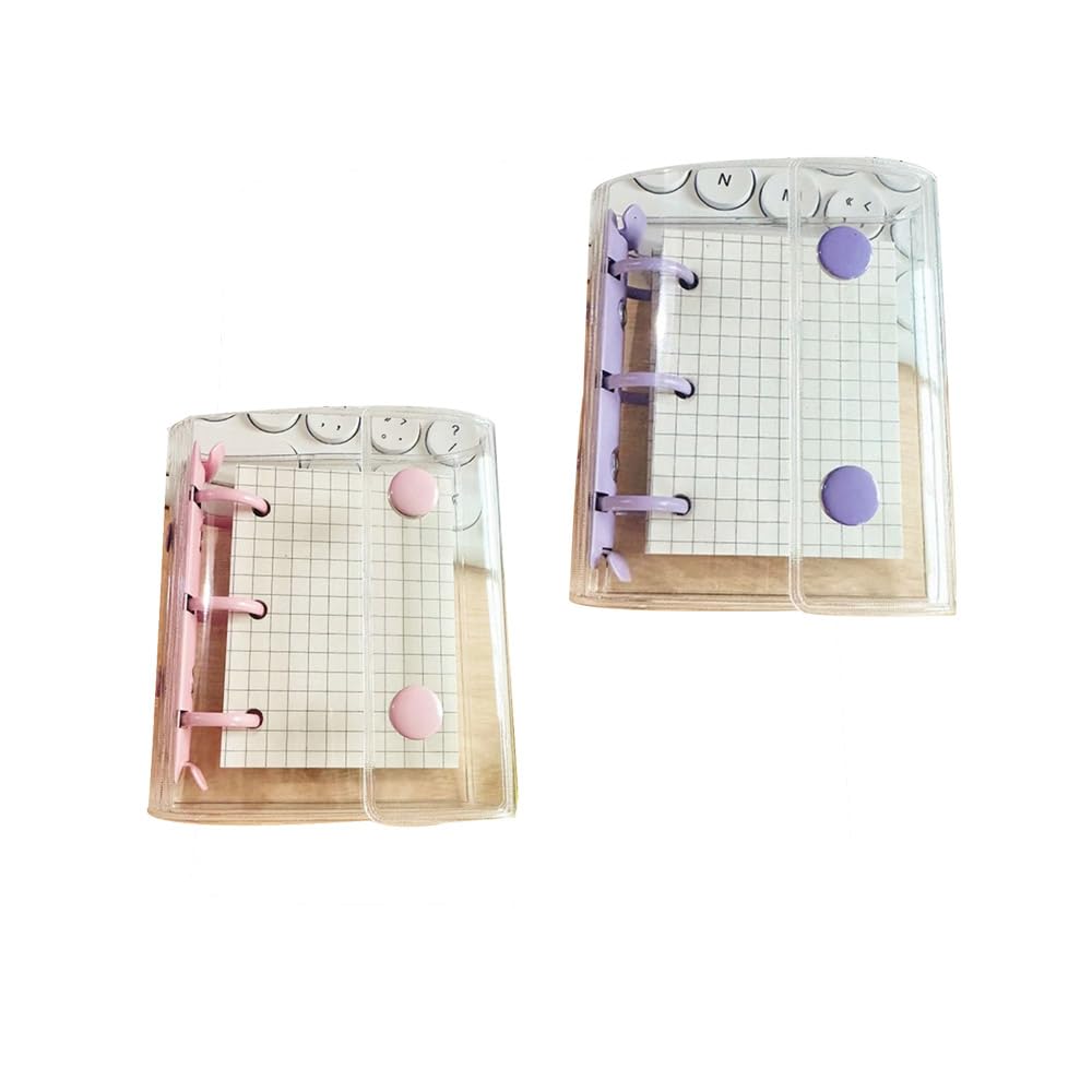 Amazon | ミニルーズリーフノート2点、ミニ透明3リングバインダー、3