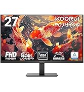Amazon.co.jp: KOORUI モニター 27インチ pcモニター 144Hz フルhd