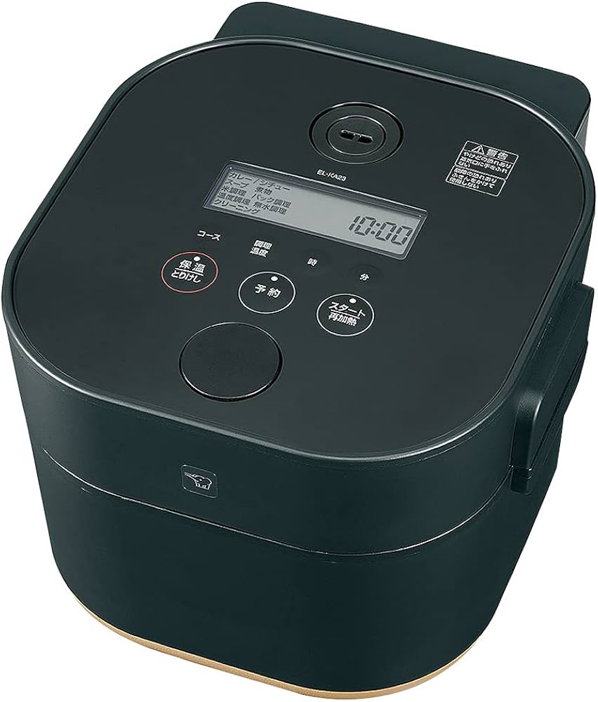 Amazon | 象印マホービン 自動調理なべ STAN. ブラック EL-KA23-BA