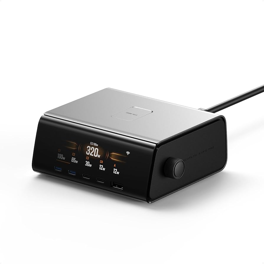 Amazon | EcoFlow RAPID Pro 320W GaN 急速充電器【5ポート（USB-C*4