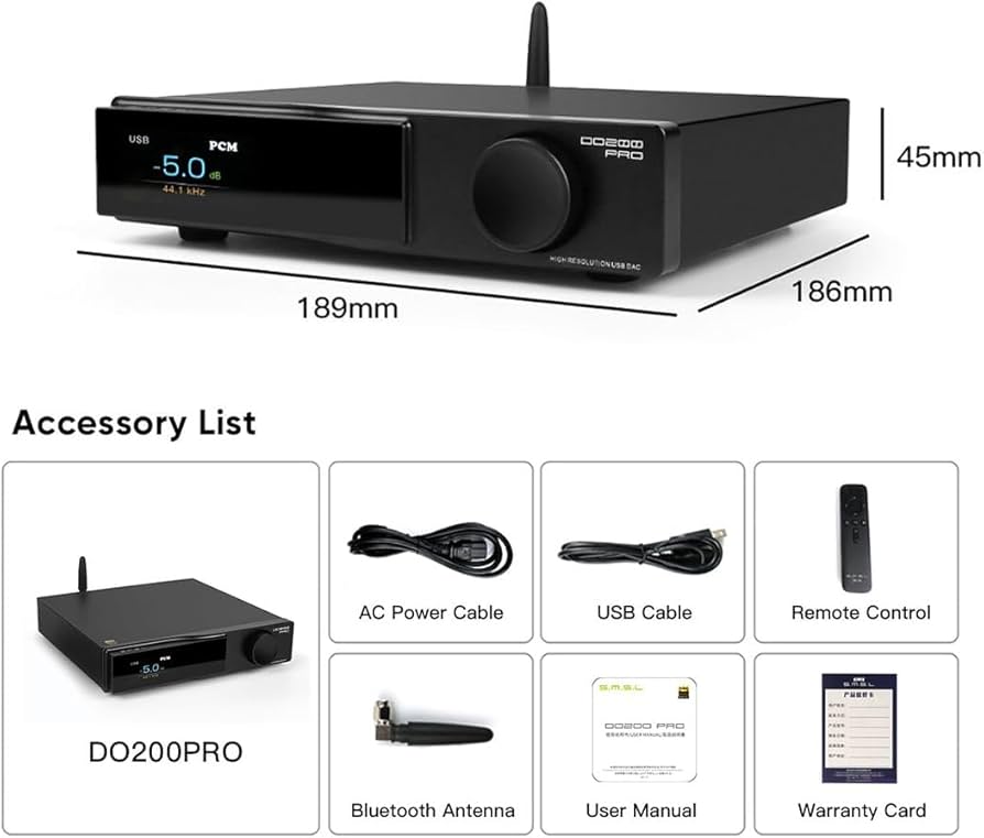 Amazon.com: SMSL DO200 PRO HiFi Fully Balanced DAC CD MQA