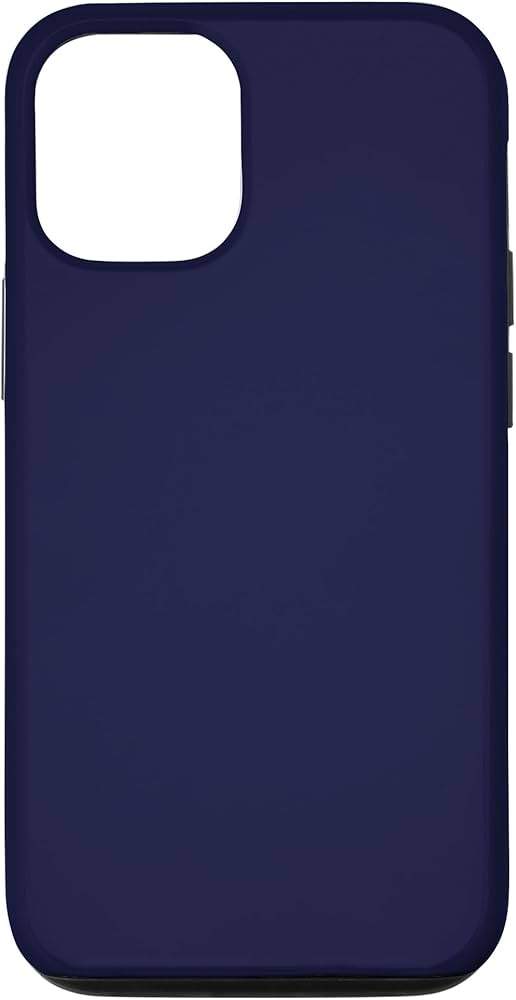 Amazon.com: iPhone 12/12 Pro Navy Blue Color Phone Cover Case