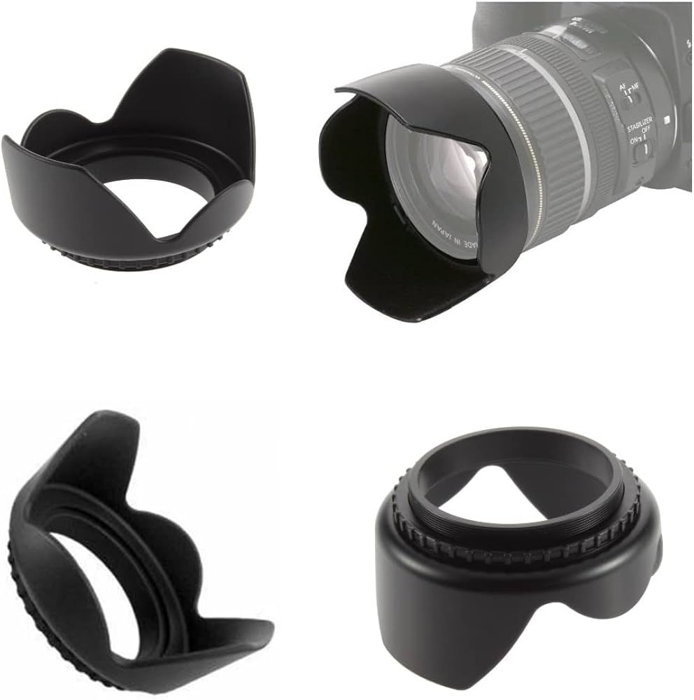 Amazon | カメラ基本アクセサリーセット 55mm レンズフード レンズ