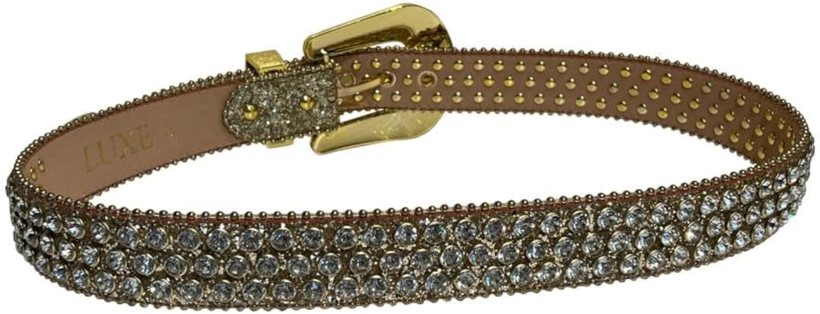 Amazon | LUXE BELT CRYSTAL Luxury Gold 金 ゴールド ラインストーン