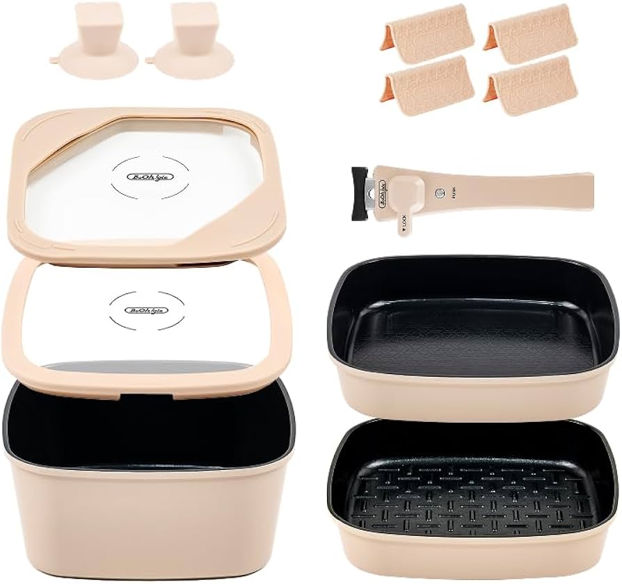 Amazon.co.jp: boohgle ボオグル フライパン・鍋 セット IH&ガス火対応