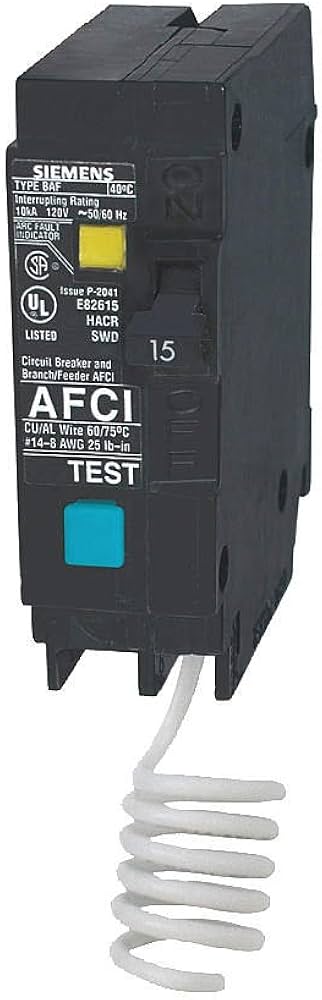Siemens Q115AF 15-Amp 1 Pole 120-Volt Arc Fault Circuit