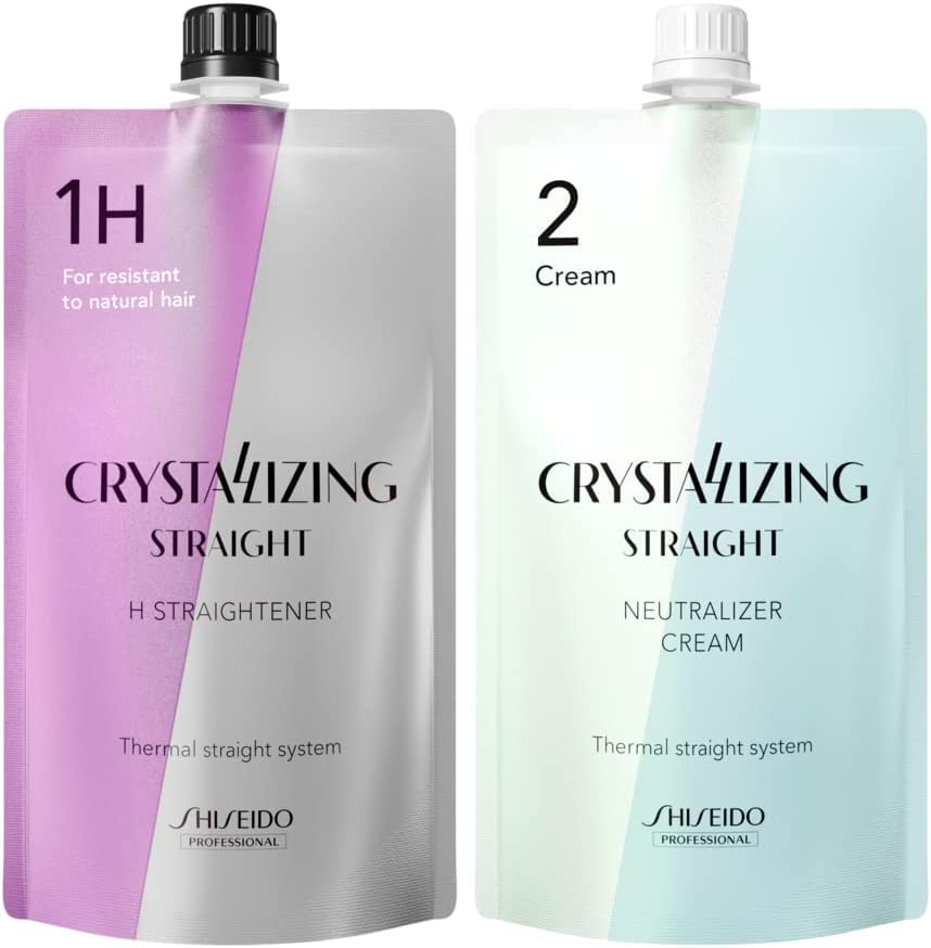 Amazon.co.jp: 資生堂 クリスタライジング ストレート H 1液 ＆ 2液 各