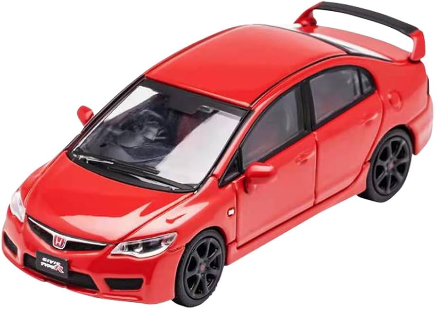 Amazon | DIECASTTEAM 1/64 ホンダ シビック Type-R FD2 RHD レッド