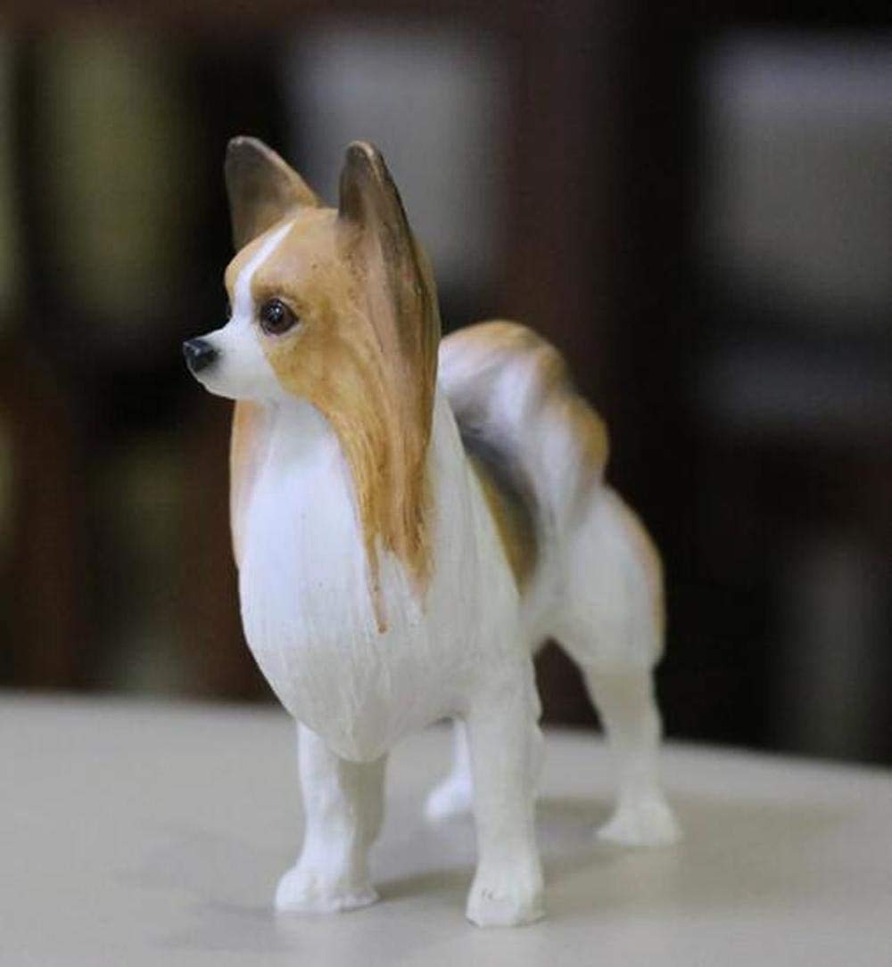 Amazon.co.jp: NEDLON ポリレジン ミニ パピヨン 犬 フィギュア ホーム