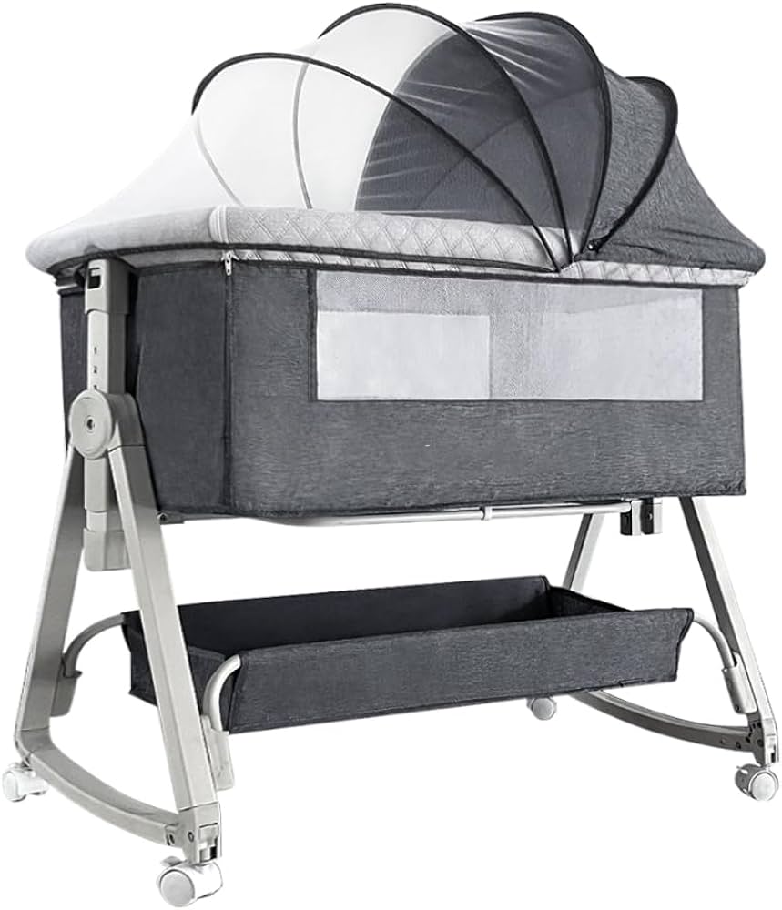 Amazon.co.jp: Kino Linpo ベビーベッド 添い寝 新生児ベッド 乳児用