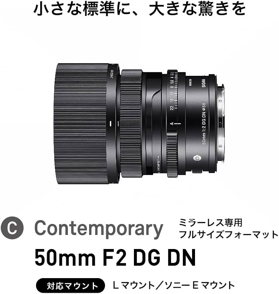 Amazon.co.jp: シグマ(Sigma) レンズ 50mm F2 DG DN Lマウント 単焦点