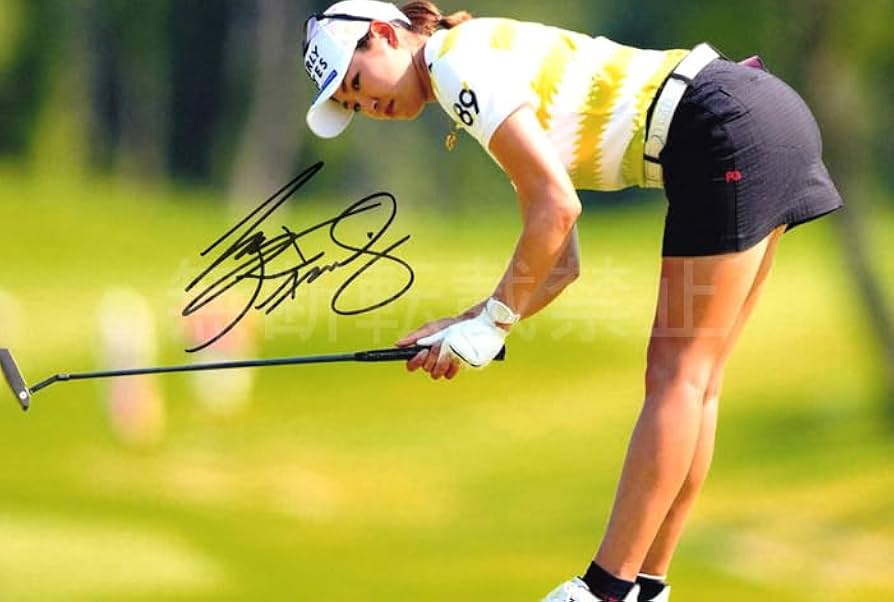 Amazon.co.jp: ○ 原英莉花 直筆サインフォト写真 女子ゴルフ : おもちゃ