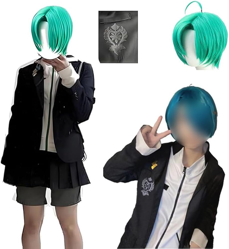 Amazon.co.jp: [PWPCOS]緑仙 コスプレ 衣装 VTuber 七次元生徒会