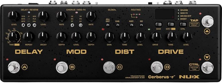 Amazon.com: NUX Cerberus Multi-function Guitar Effect Pedal Inside