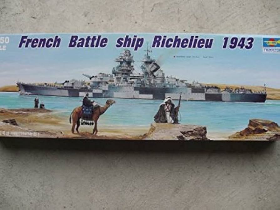Amazon | トランペッター 1/350 フランス海軍戦艦 リシュリュー 1943