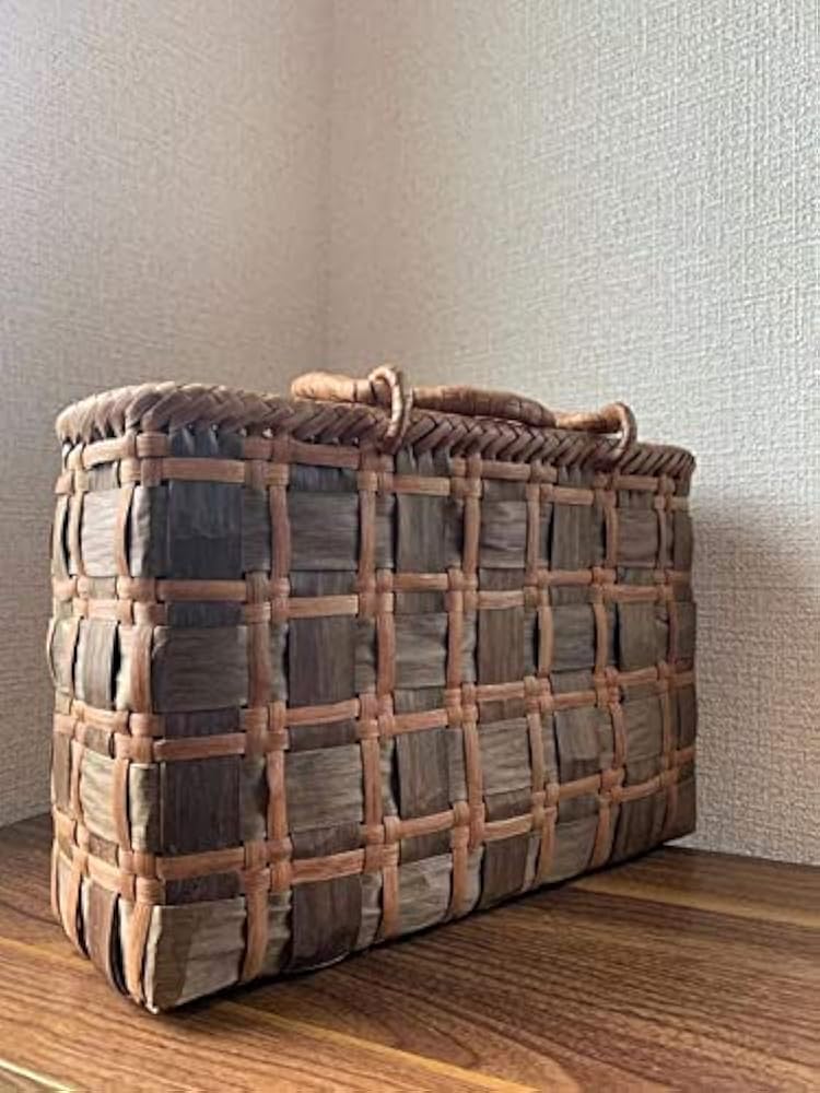 Amazon | [山葡萄] 胡桃 かごバッグ 手作り くるみ 山ぶどう 鞄 籠