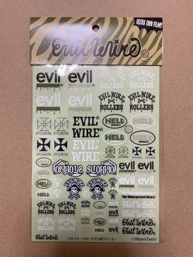Amazon | ミニ四駆 ステッカー 132 evilwire イービルワイヤー 通販