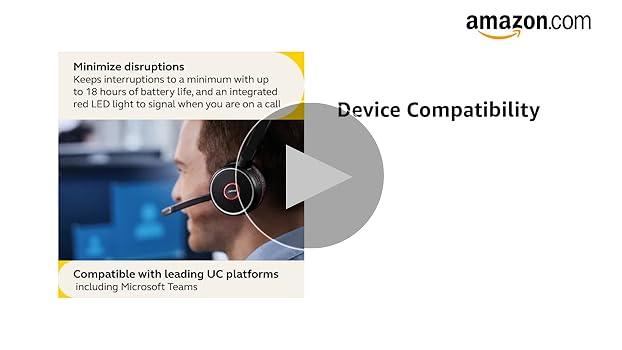 Amazon.com: Jabra Evolve 75 SE - MS Stereo Wireless Headset/Music