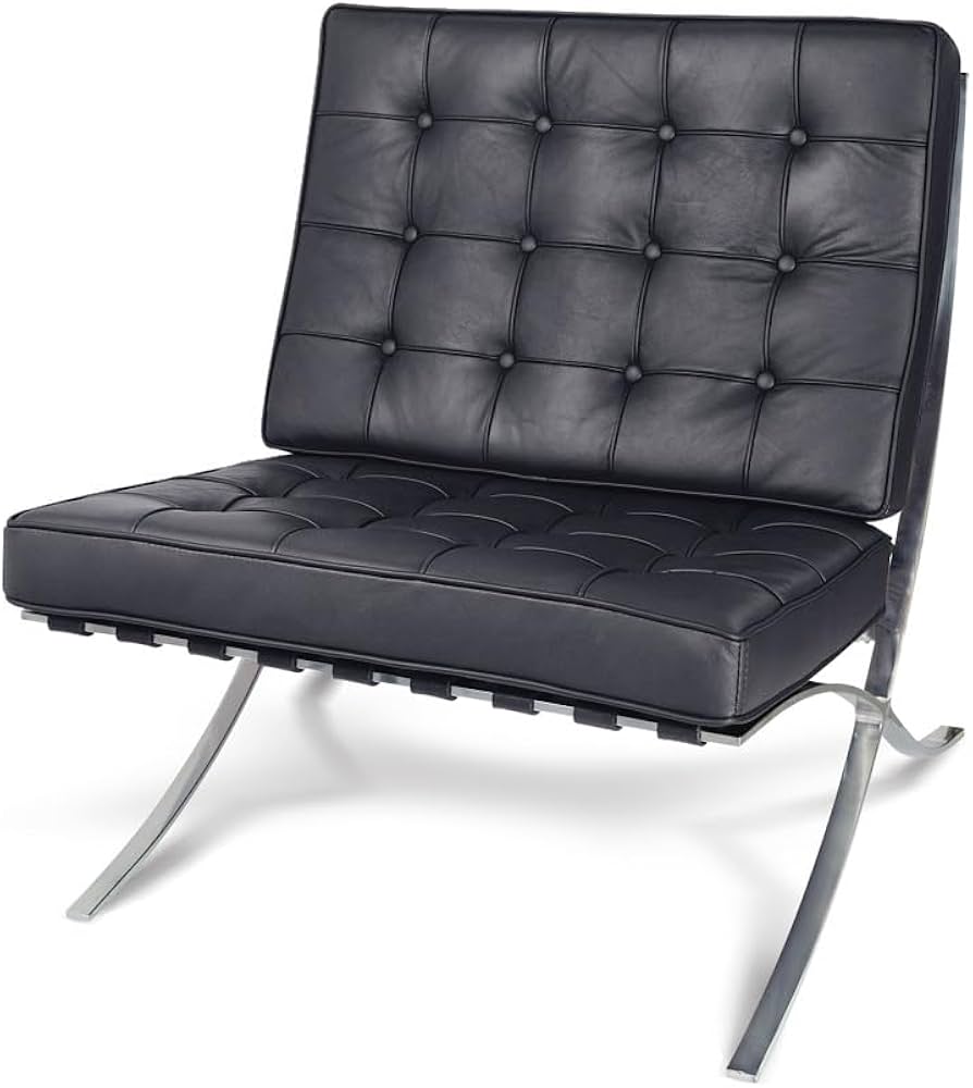 Amazon｜バルセロナチェア Bauhaus ミース・ファン・デル・ローエ 本革