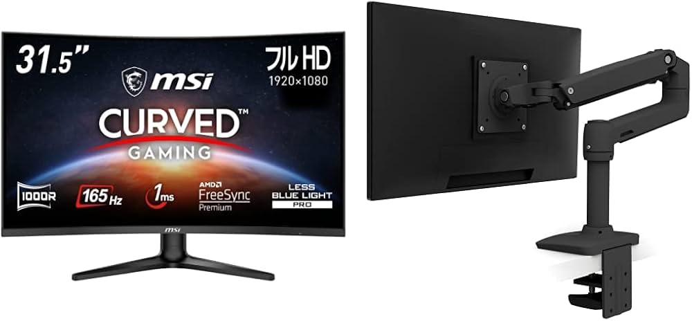 Amazon.co.jp: MSI Optix G321C 湾曲率1000Rゲーミングモニター VA湾曲