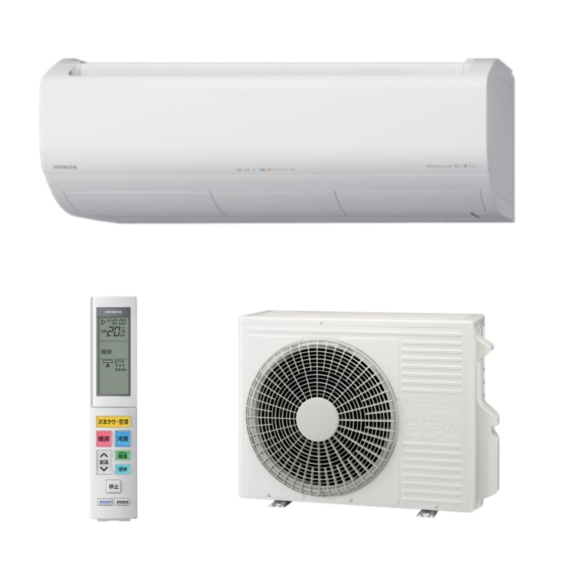 Amazon | 日立 清潔 エアコン 12畳 3.6kW RAS-X36R(W)/SET Premium