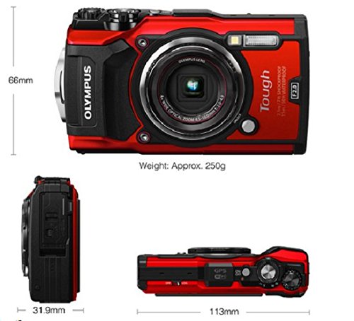 Amazon.co.jp: OLYMPUS Digital Camera Tough TG-5 Red 12 MP CMOS F2