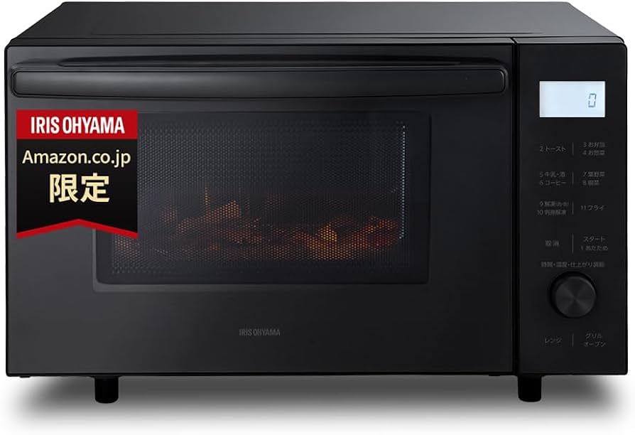 Amazon.co.jp: アイリスオーヤマ オーブンレンジ 18L フラットテーブル