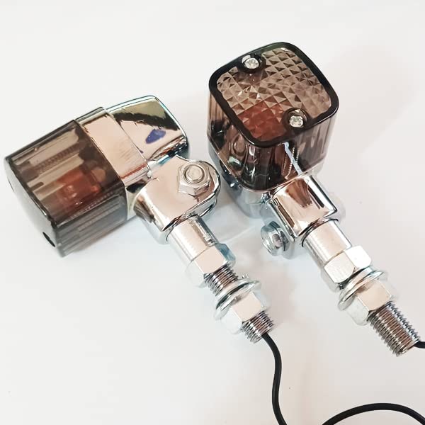 Amazon | 角型 メッキ ヨーロピアン ウインカー スモークレンズ 2個