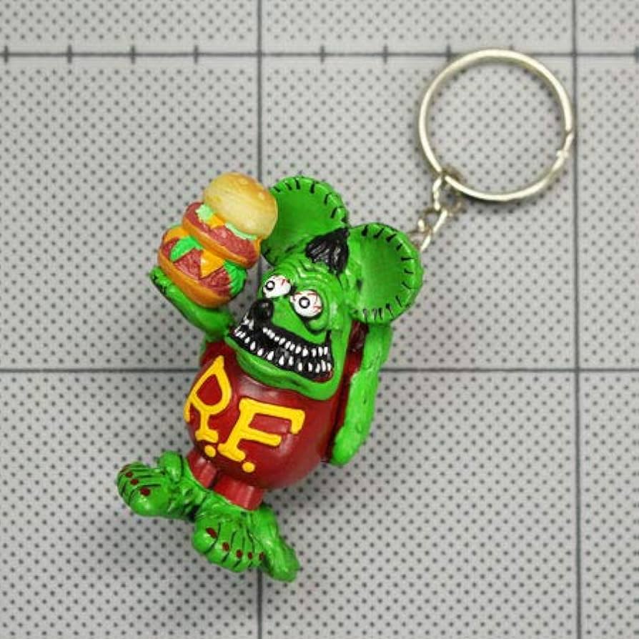 Amazon.co.jp: [MOONEYES] ラットフィンク（RAT FINK） キーホルダー