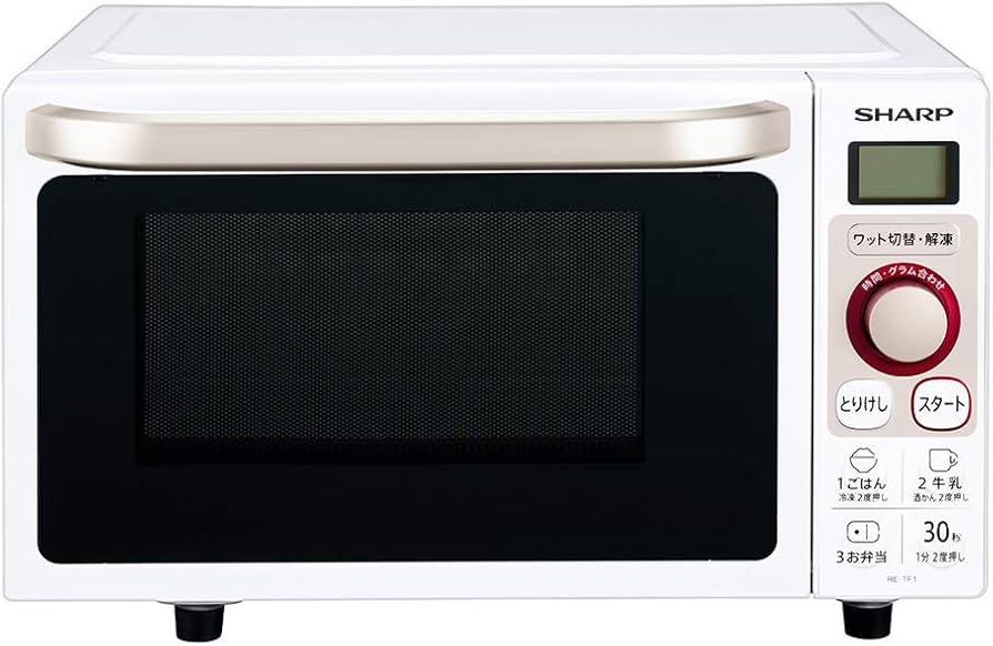 Amazon | シャープ 電子レンジ 18L ヘルツフリー ホワイト RE-TF1-W