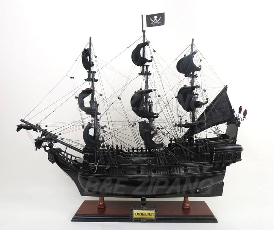 Amazon | 帆船模型 完成品 木製 カリビアンパイレーツ ブラックパール