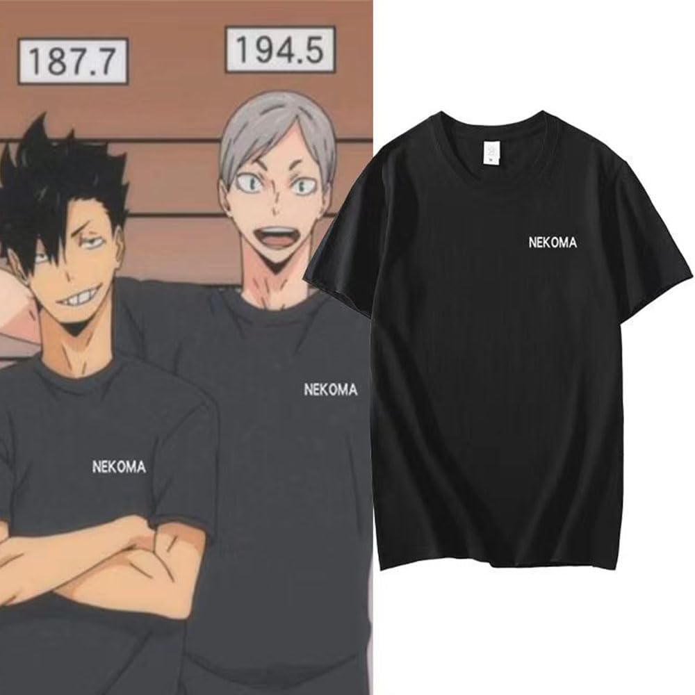 Amazon.co.jp: [XYMJT] ハイキュー!! 半袖 Tシャツ 黒尾鉄朗 孤爪研磨