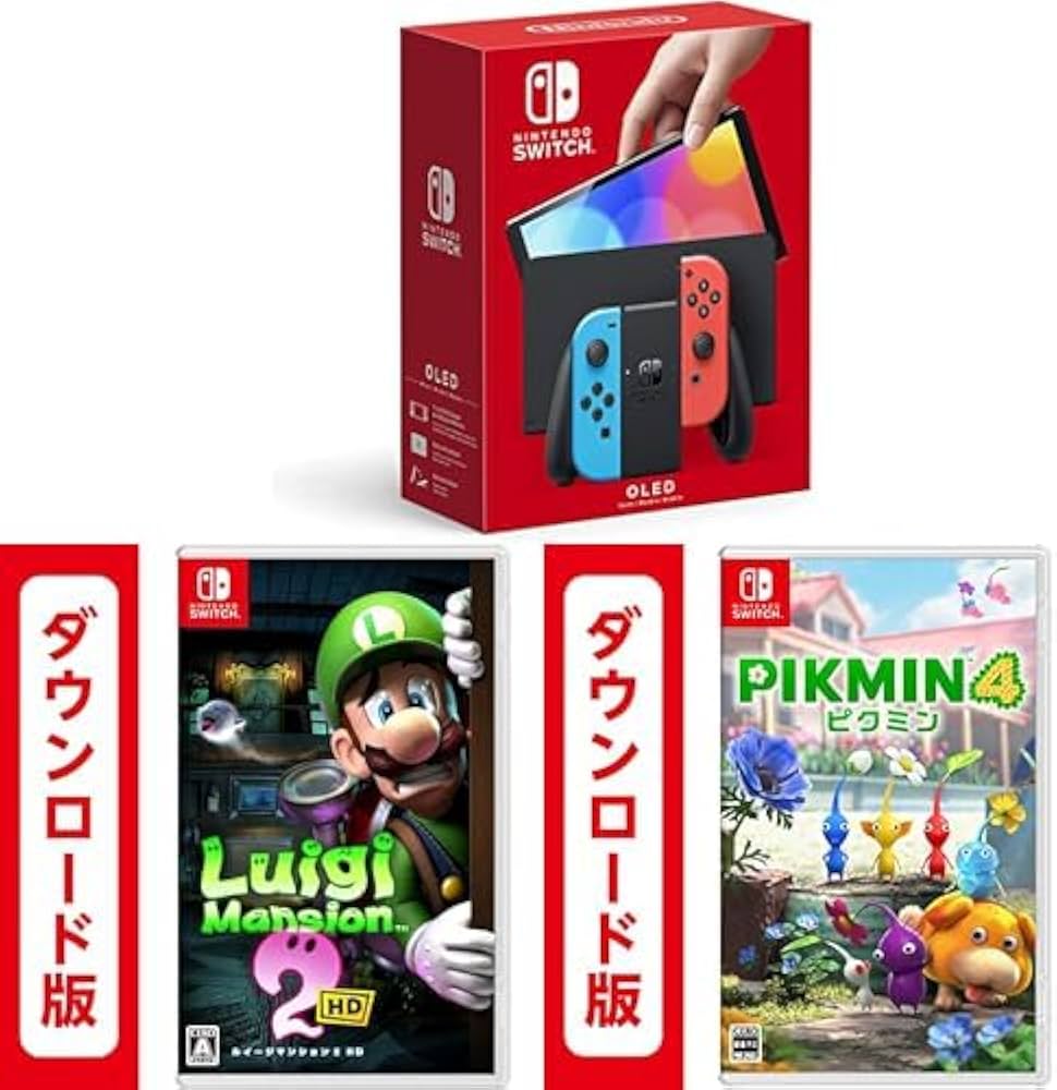 Amazon.co.jp: Nintendo Switch(有機ELモデル) Joy-Con(L) ネオン