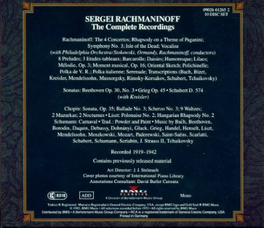 Sergei Rachmaninoff - Sergei Rachmaninoff: The Complete Recordings