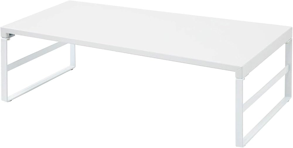 Amazon.co.jp: リヒトラブ パソコン台 モニター台 机上台 白 幅59×奥行
