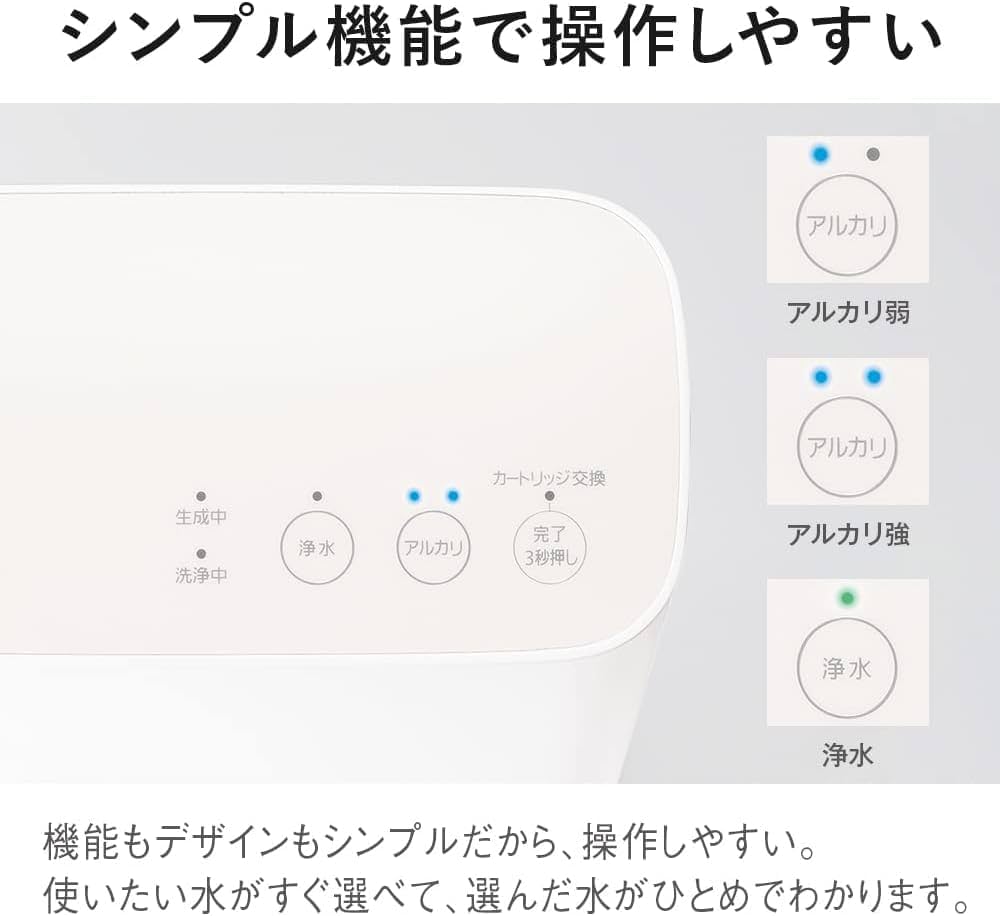 Amazon.co.jp: パナソニック アルカリイオン整水器 コンパクト 19物質