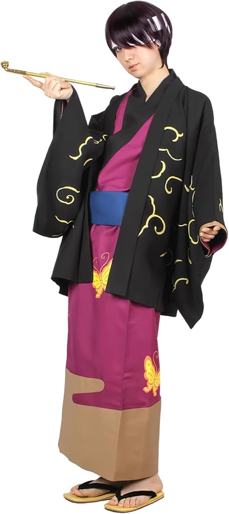 Amazon.co.jp: [NOOLOR] 銀魂 高杉晋助 着物セット コスプ助 紅桜編