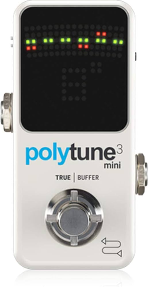TC Electronic POLYTUNE 3 MINI Tiny Polyphonic Tuner with Multiple