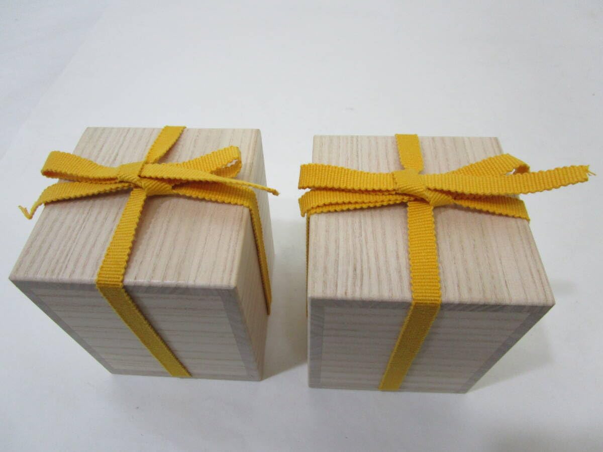 Amazon.co.jp: 『別注誂箱』2個一組桐箱[大棗用](四方桟紐付)9cm