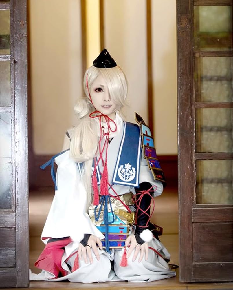Amazon.co.jp: 刀剣乱舞 今剣 コスプレ衣装+ウィッグ+ 靴+鎧+帽+手袋