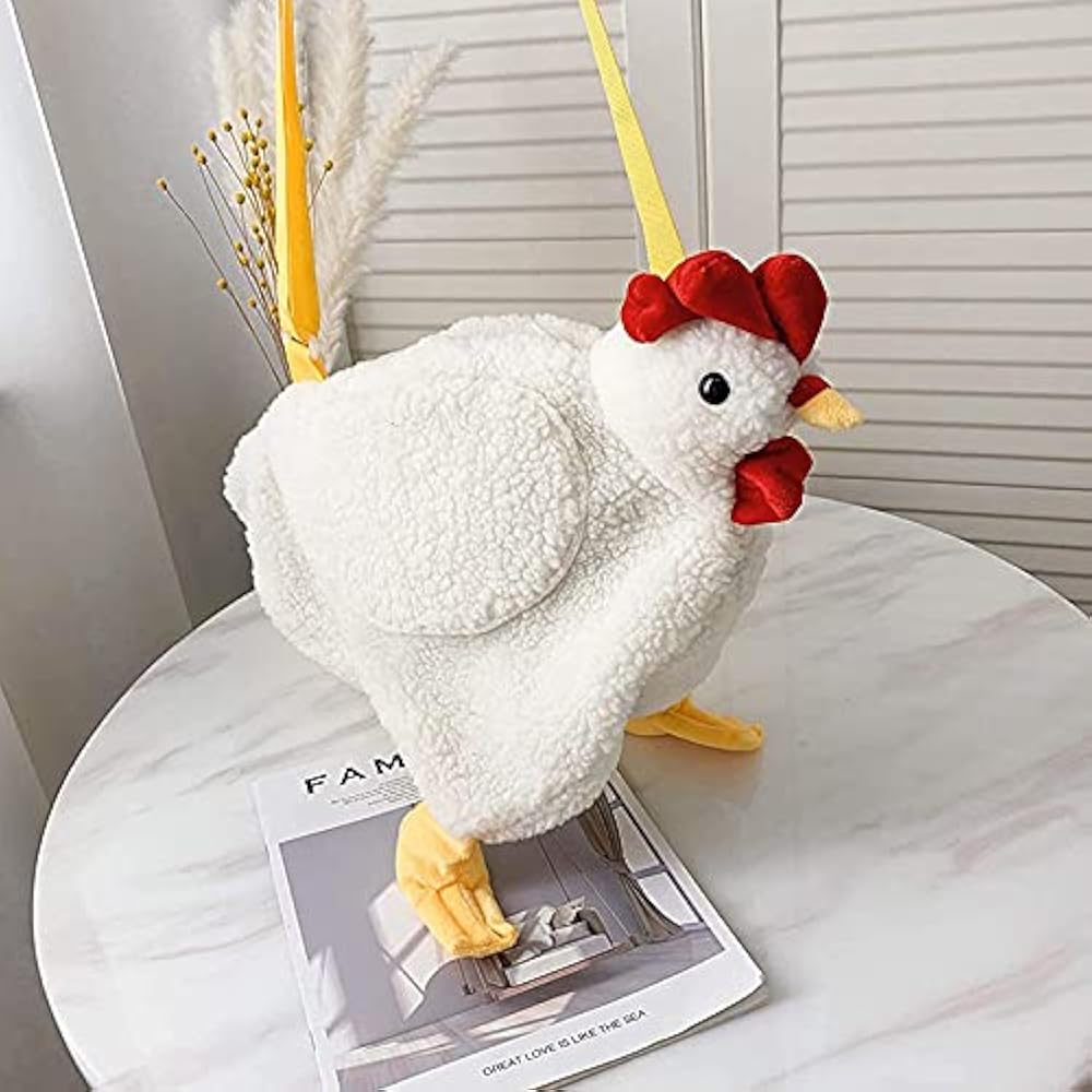 Amazon | [Baharat] ショルダーバッグ かわいい ニワトリ ぬいぐるみ