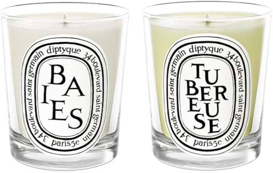Amazon.com: Diptyque Scented Candles Duo Bundle - Baies