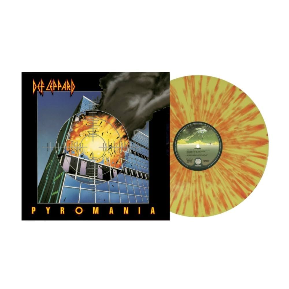 Amazon.com: Def Leppard Pyromania 40th Anniversary Orange and