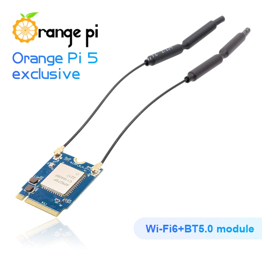 Amazon.com: Orange Pi 5 WiFi 6.0 Bluetooth 5.3 Module with Antenna
