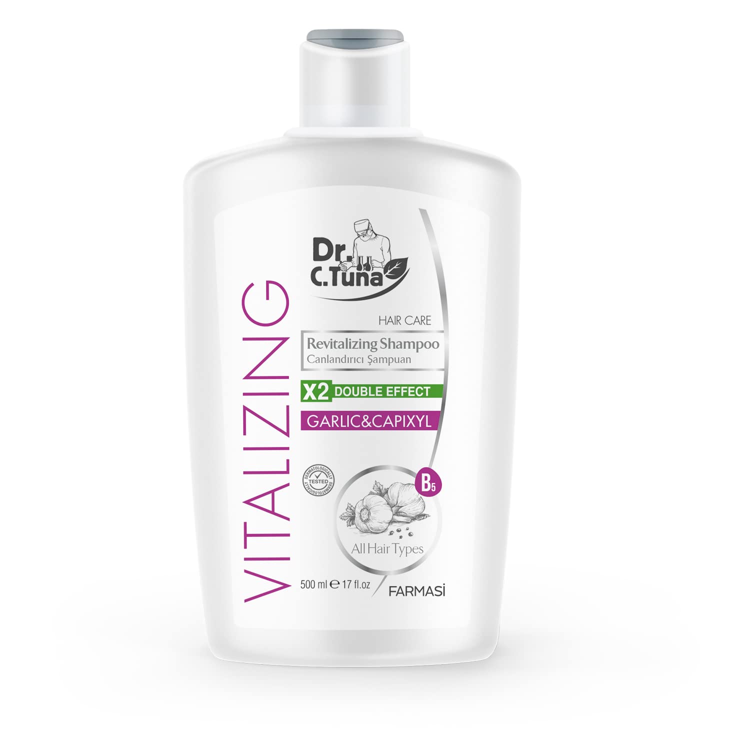 Amazon.com : FARMASi Dr. C. Tuna Vitalizing Garlic Shampoo