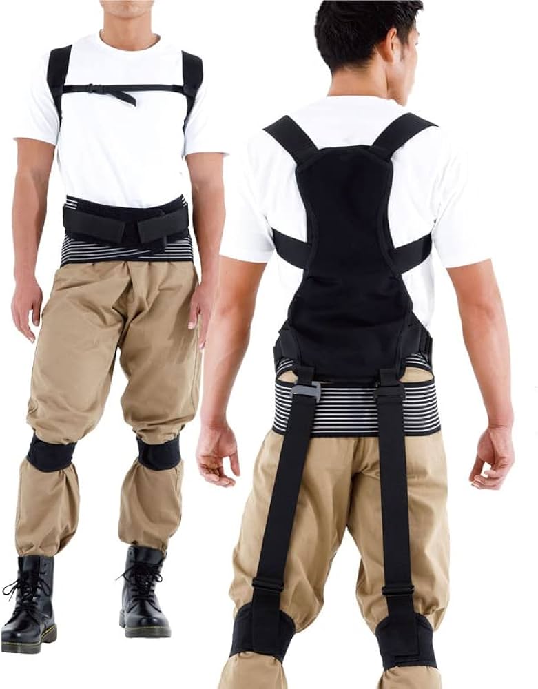 Amazon | MORITO 全身アシストパワースーツ 多機能サポートベルト 荷役