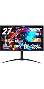 Amazon.co.jp: Acer ゲーミングモニター Nitro 27インチ IPS 非光沢 4K