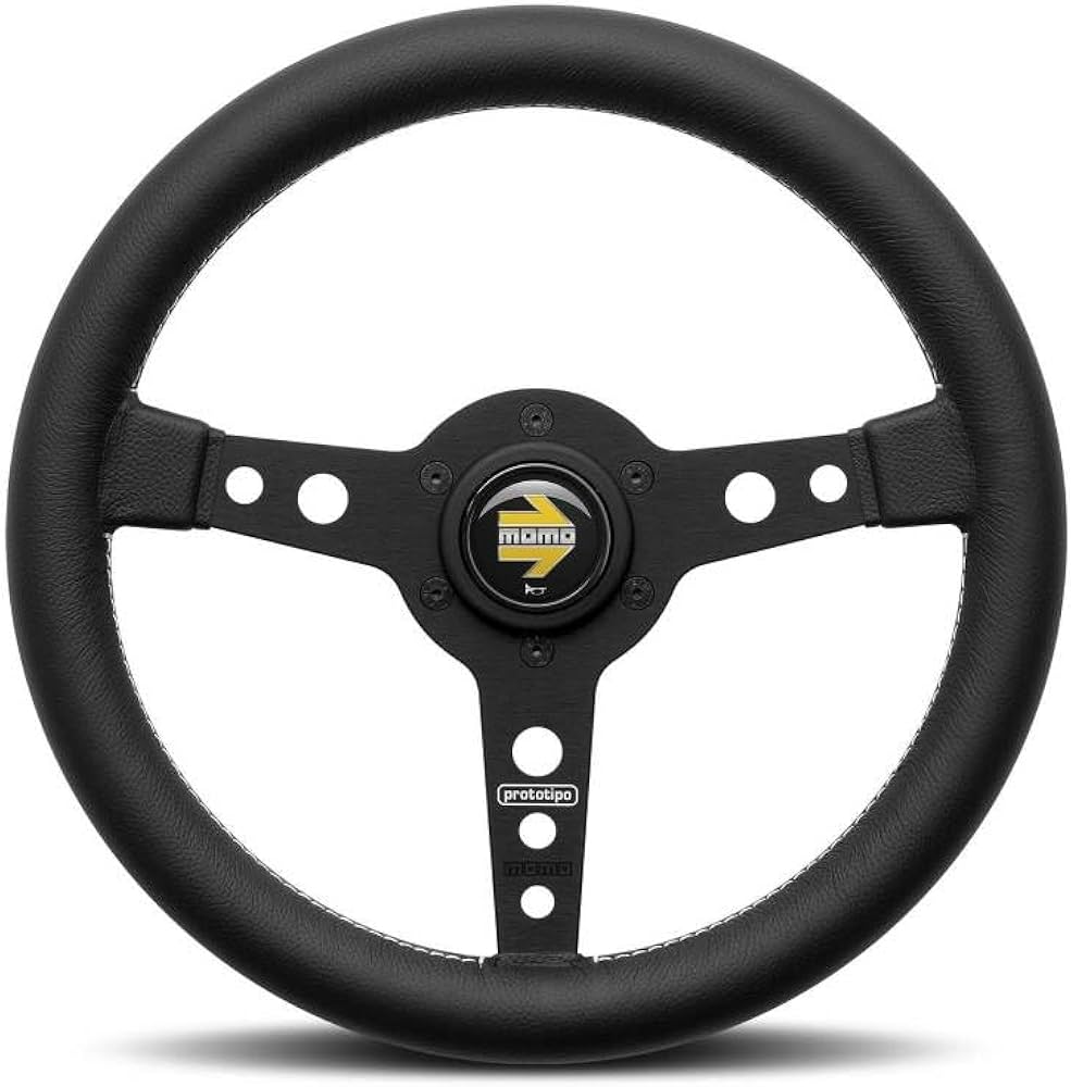 Amazon.com: MOMO Motorsport Prototipo Street Steering Wheel,Black